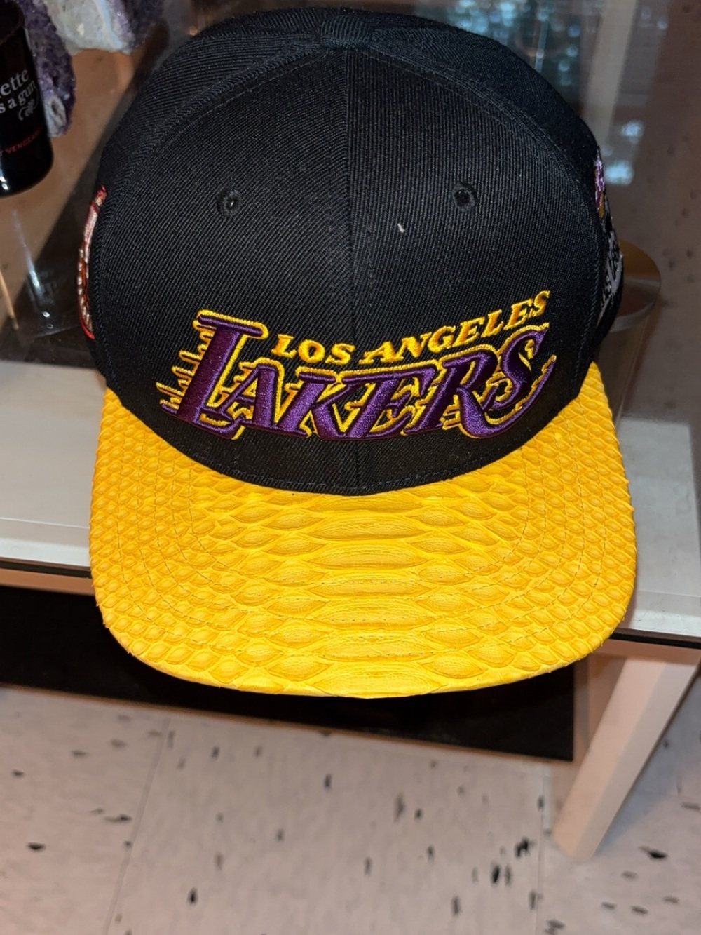 Just Don Los Angeles Lakers Black & Yellow Snapback Hat
